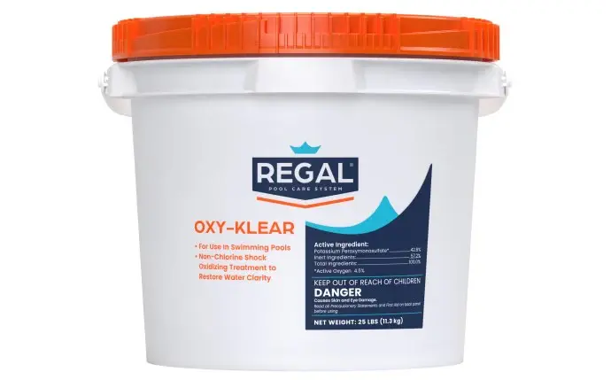 Chlorine-Free Regal Chemicals 25 lb Oxy Klear Non-Chlor Shock Pail