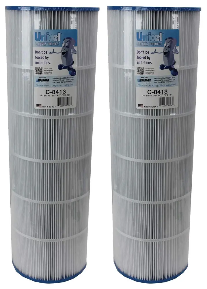 2) New Unicel C-8413 Pool Spa Replacement Cartridge Filters 125 Sq Ft Sta-Rite