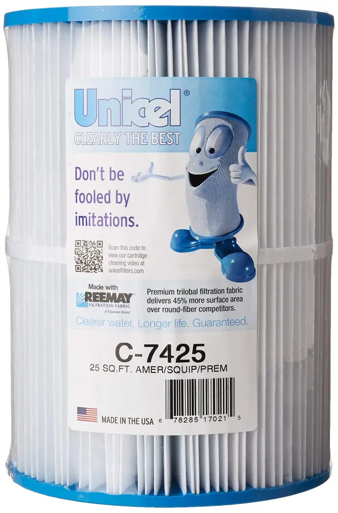 Unicel C-7425 Replacement Filter Cartridge 25 Square Foot American, Swimquip, Premier,White