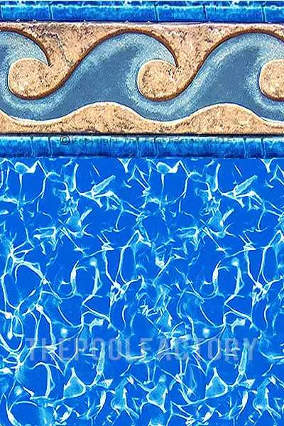 12'x20'x52" Oval Uni-Bead Terra Cotta Liner - 25 Gauge