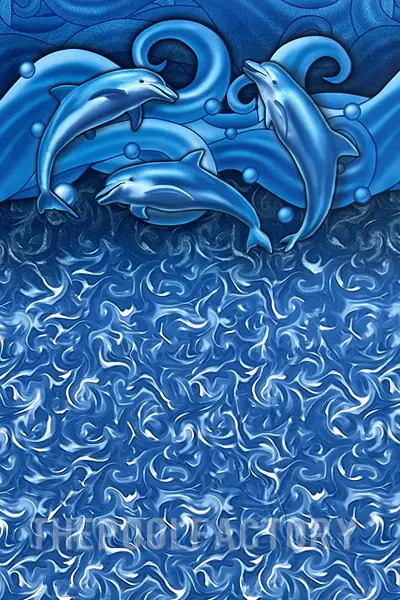 15'x24'x52" Oval J-Hook Dolphin Liner - 25 Gauge