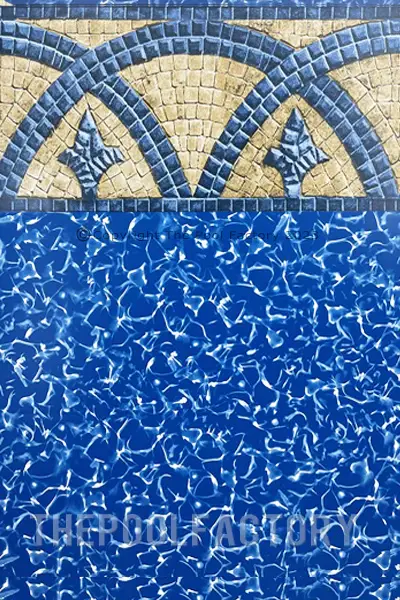 PVC Plumbing 8'x16'x52" Oval Uni-Bead Catalina Liner - 25 Gauge