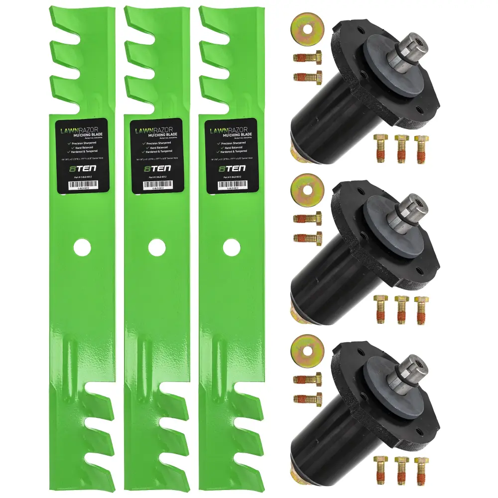 Spindles & Toothed Mulching Blade Kit Gravely Ariens MK1002070