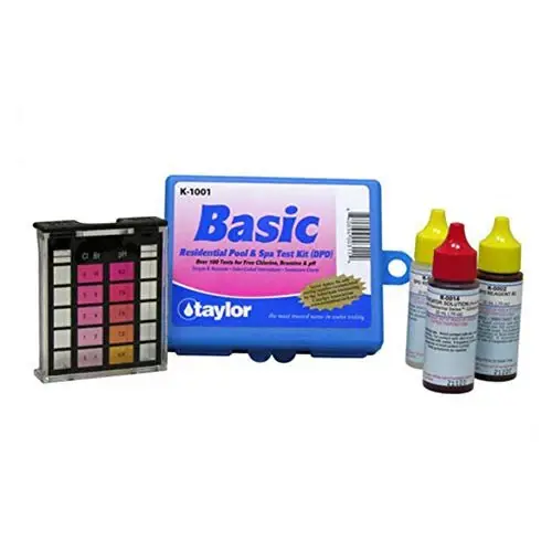 Taylor K1001 Essential Residential DPD Pool or Spa Test Kit - Fast Acting Formula