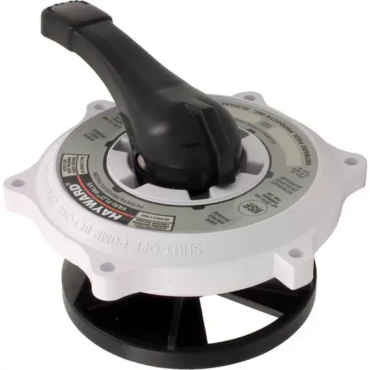 HAYWARD White Vari-Flo Key Cover and Handle Assembly SPX0710XBA