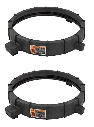 2) Pentair 59052900 Sterilize Clear Pool Spa Filter Predator Locking Ring Assemblies