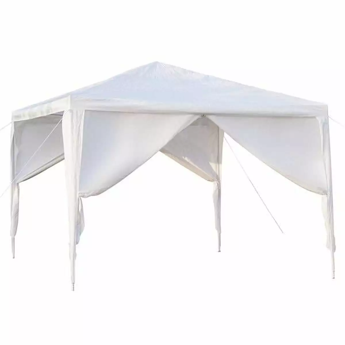 3x3m Four Sides Portable Home Use Waterproof Tent Spiral Tubes White Fantadool