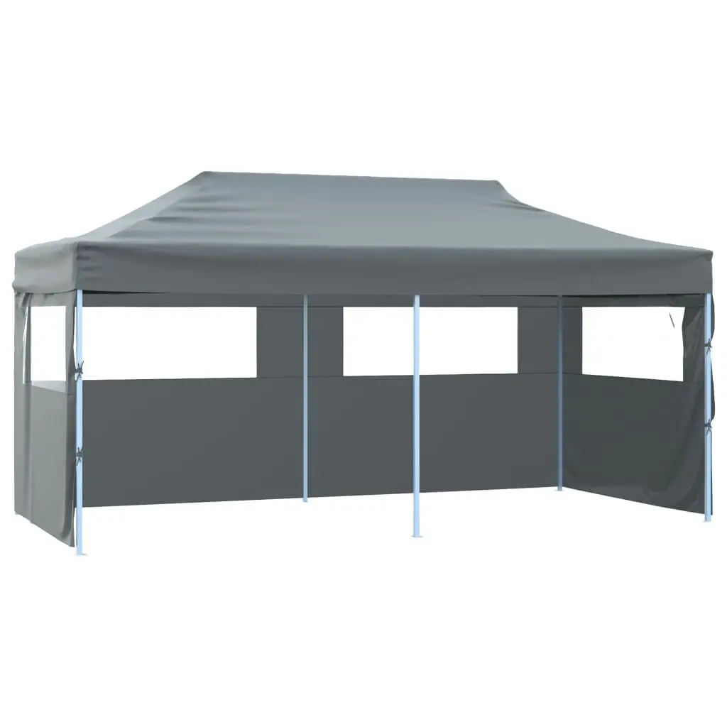 Folding Pop-up Party Tent Sidewalls 9.8x19.7 Feet Anthracite