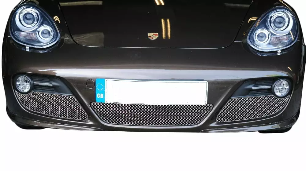 Porsche Cayman 987.2 Full Grill Set Silver Finish 2009 to 2013