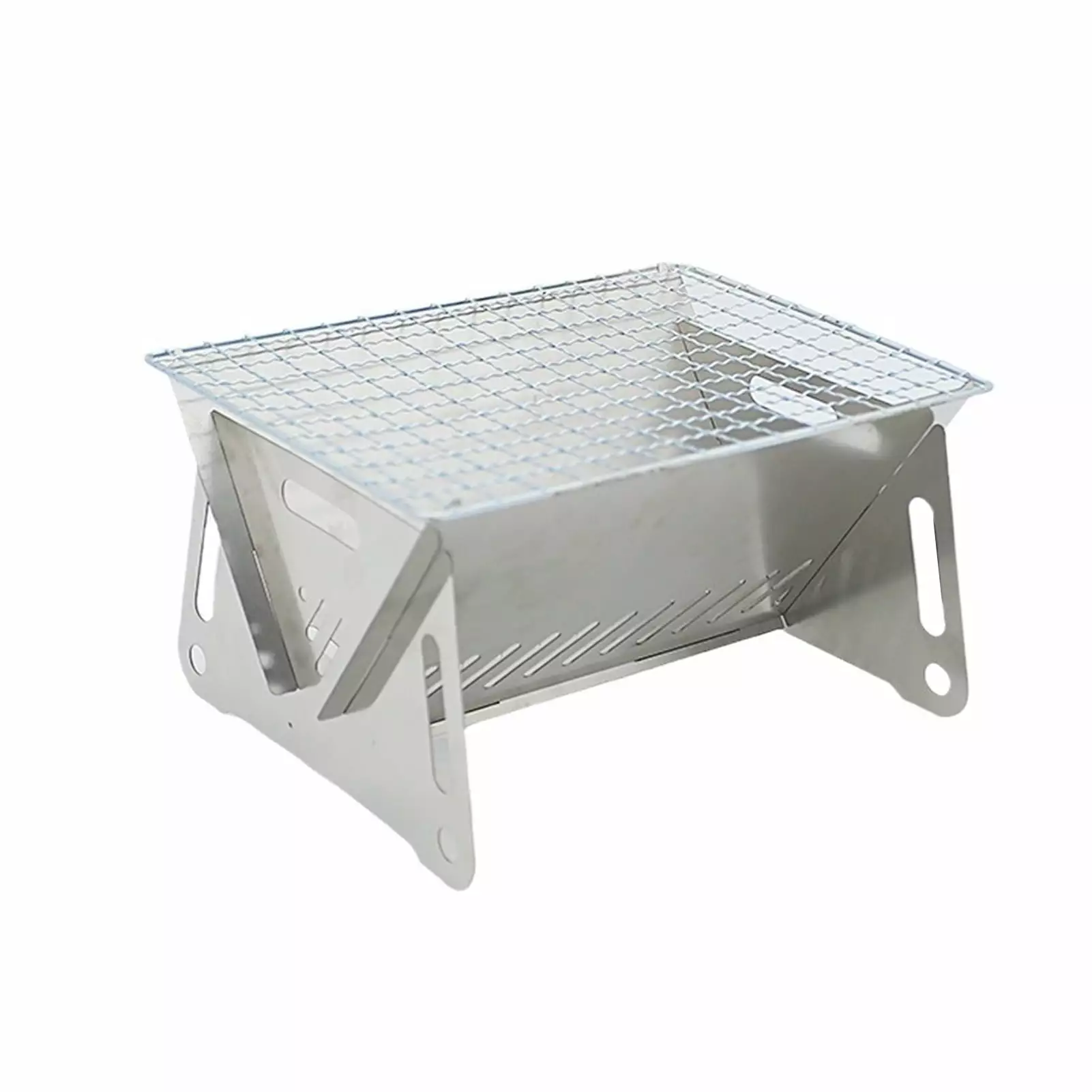 Leadrop Outdoor Folding Campfire Grill Rustproof Corrosion Resistant