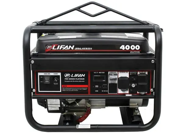 Lifan LF4000 Pro Series 4000-Watt Gasoline Powered Portable Generator Home and Jobsite