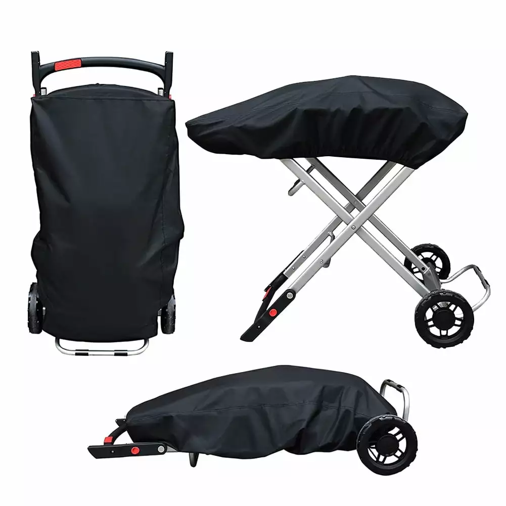 HiMiss Travel Friendly Waterproof Windproof Adjustable 600D Oxford Outdoor Grill Cover 100x47x25cm