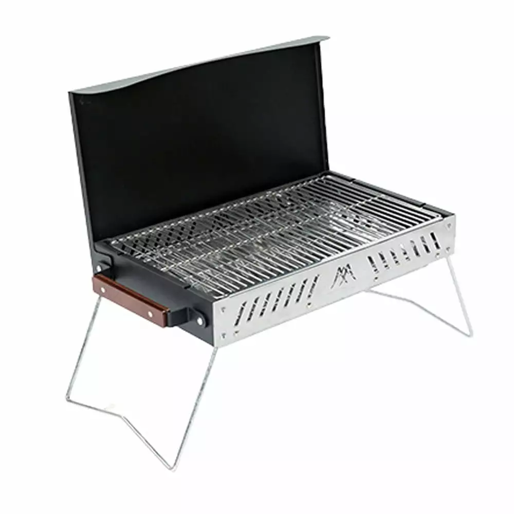 Aibecy Stainless Steel Travel-friendly BBQ Rack Camping Picnic Home Garden Charcoal Grill