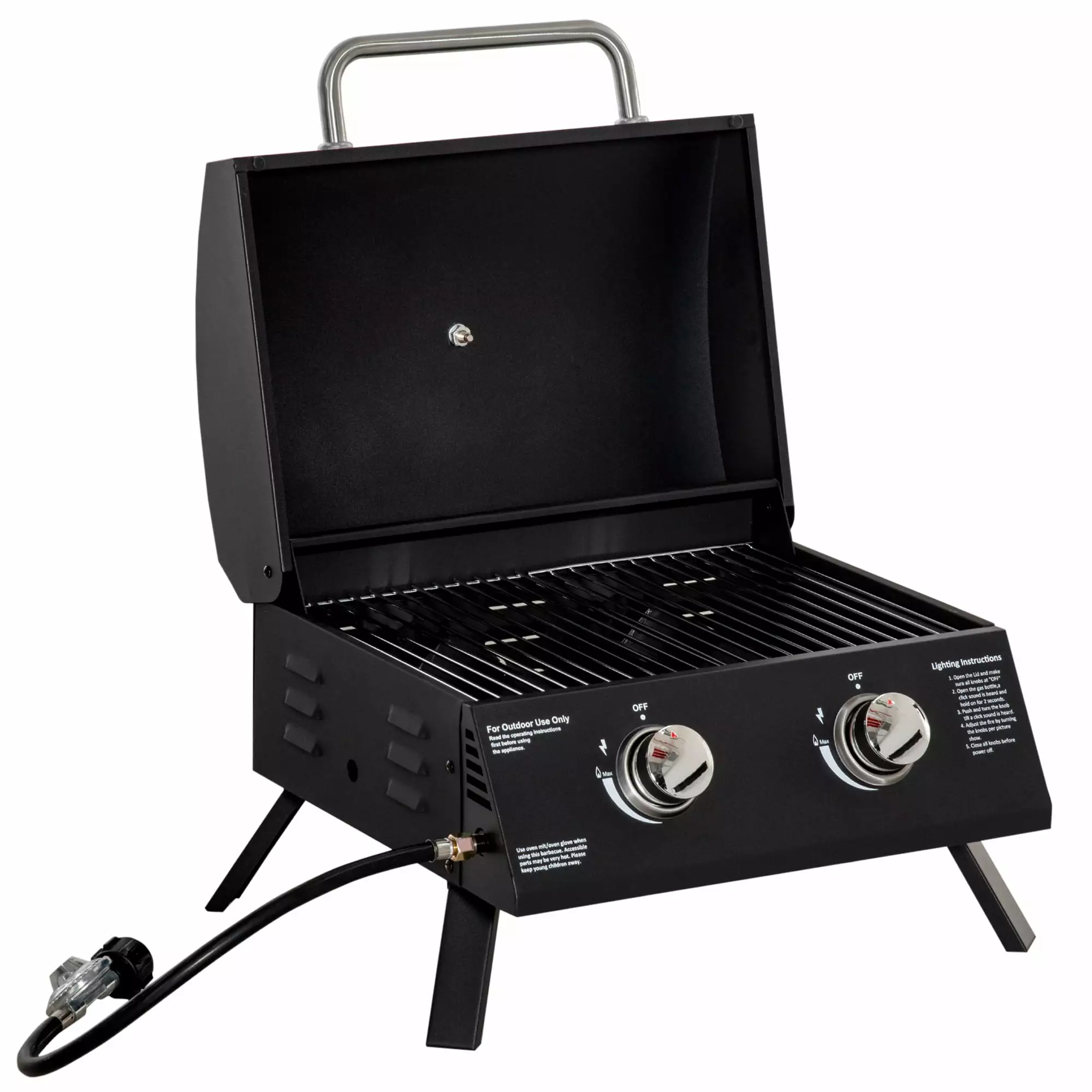 CATLK Burner Propane Gas Grill Outdoor BBQ Portable Grill Camping Picnic Backyard