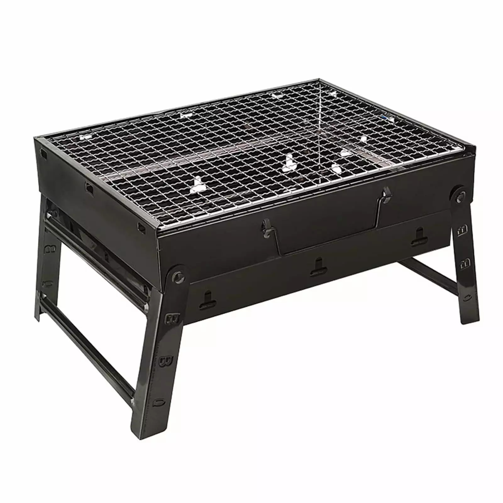 Cglfd Foldable Outdoor BBQ Grill Thickened Non-Stick Grate 35x27x20cm 35217cms