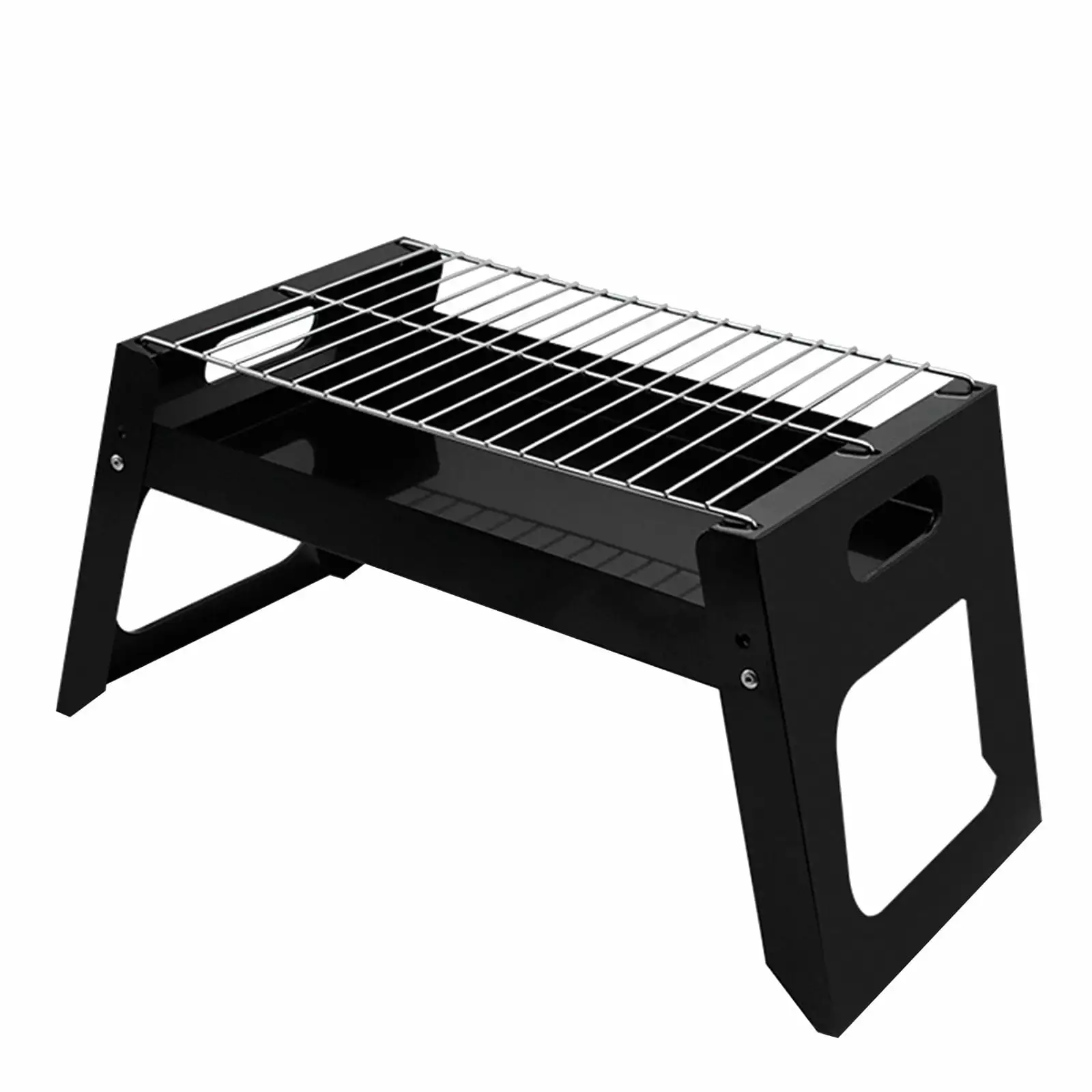 Compact Mini Travel-friendly Camping Grill Barbecue Net Outdoor Wood Stove Portable Cooking