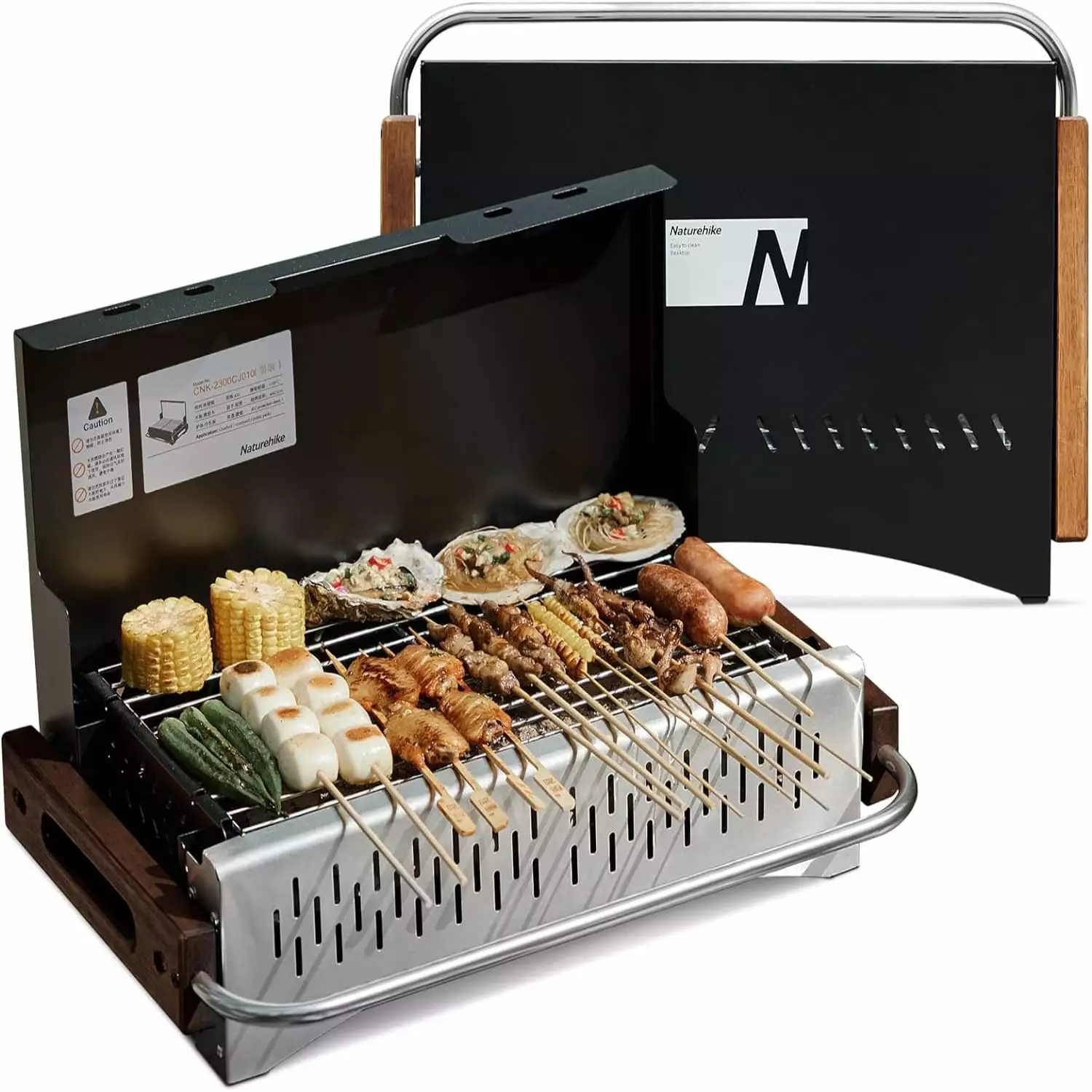 Folding Travel-friendly Featherweight Charcoal Grill Camping and Picnics