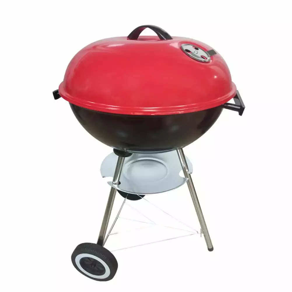 Frogued 17 Inch Charcoal Barbecue Grill Heat Control Outdoor Picnic