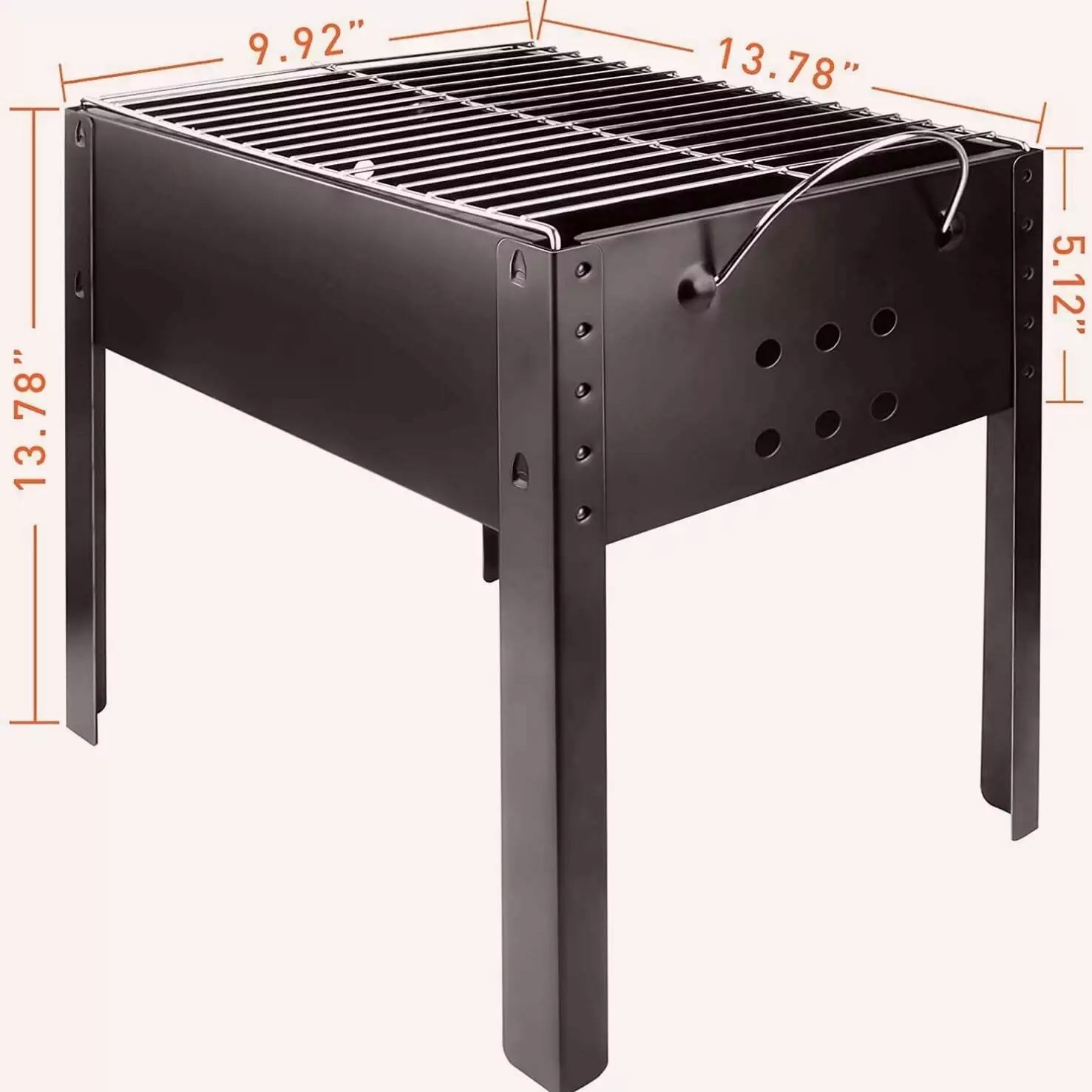 Outdoor Charcoal Grill Camping and BBQ - Travel-Friendly Portable Grill Perfect Summer Cookouts and Tailgating - Fathers D...