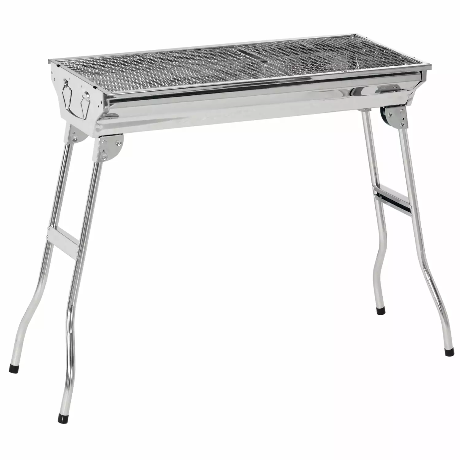 SQIOUH Stainless Steel Folding Outdoor BBQ Grill Camping Picnic Party Tailgating None