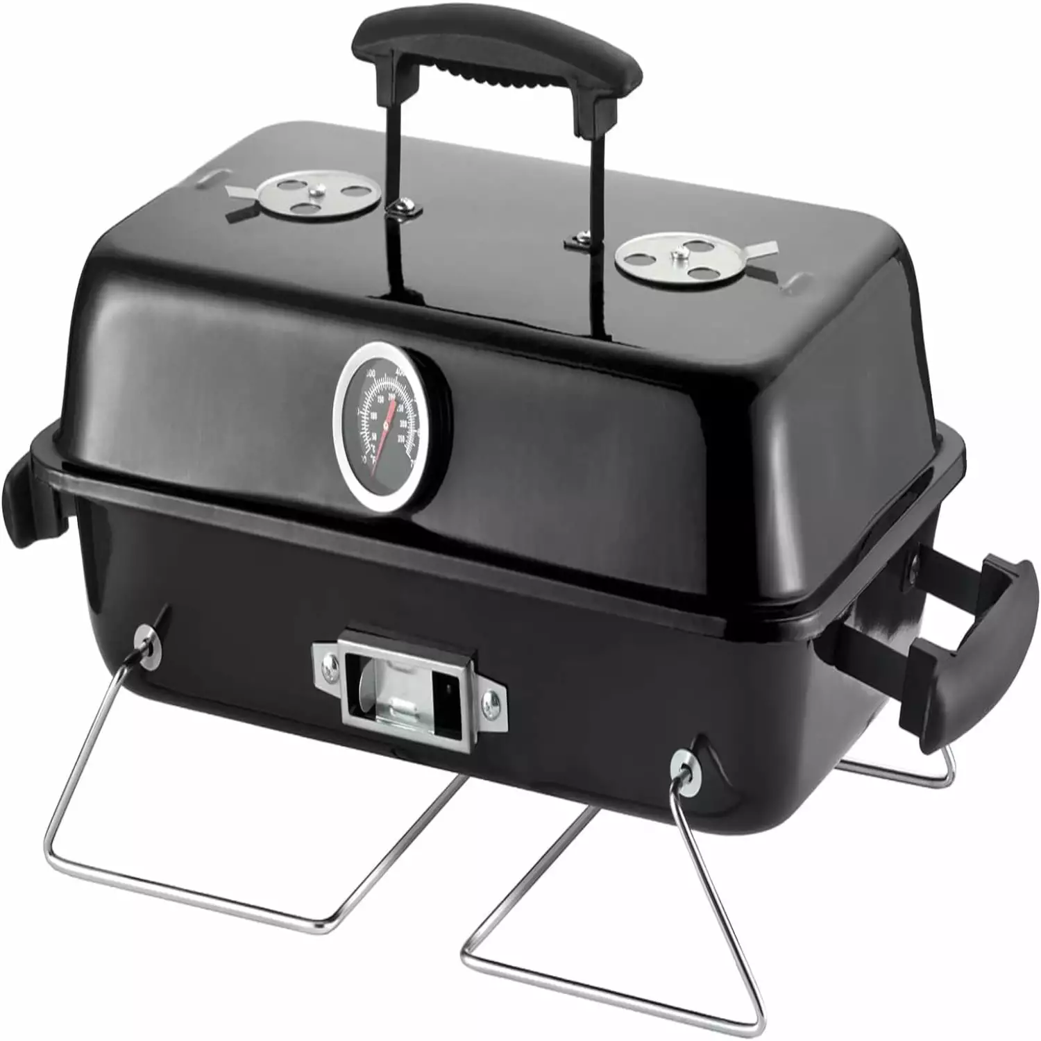 Travel-friendly Charcoal Grill Tabletop Outdoor Barbecue Smoker Small BBQ Grill Outdoor Cooking Backyard Camping Picnics B...