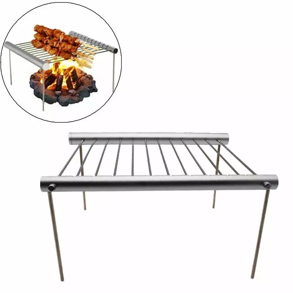 Travel-Friendly Folding Rack Camping Grill Outdoor Picnics and Casual Barbecue