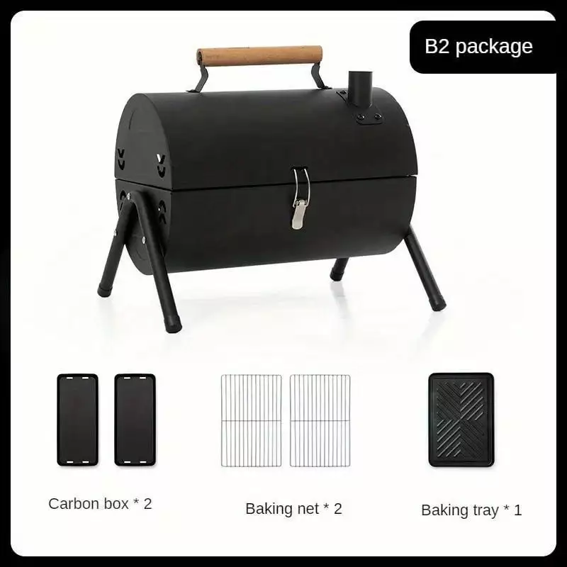 XINGJIU Travel-friendly Dual Purpose Charcoal Fire BBQ Grill Camping Outdoors B1