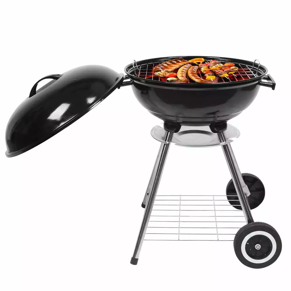 Zimtown 18 Travel-friendly Charcoal BBQ Grill Outdoor Camping Backyard Side Wheels 18