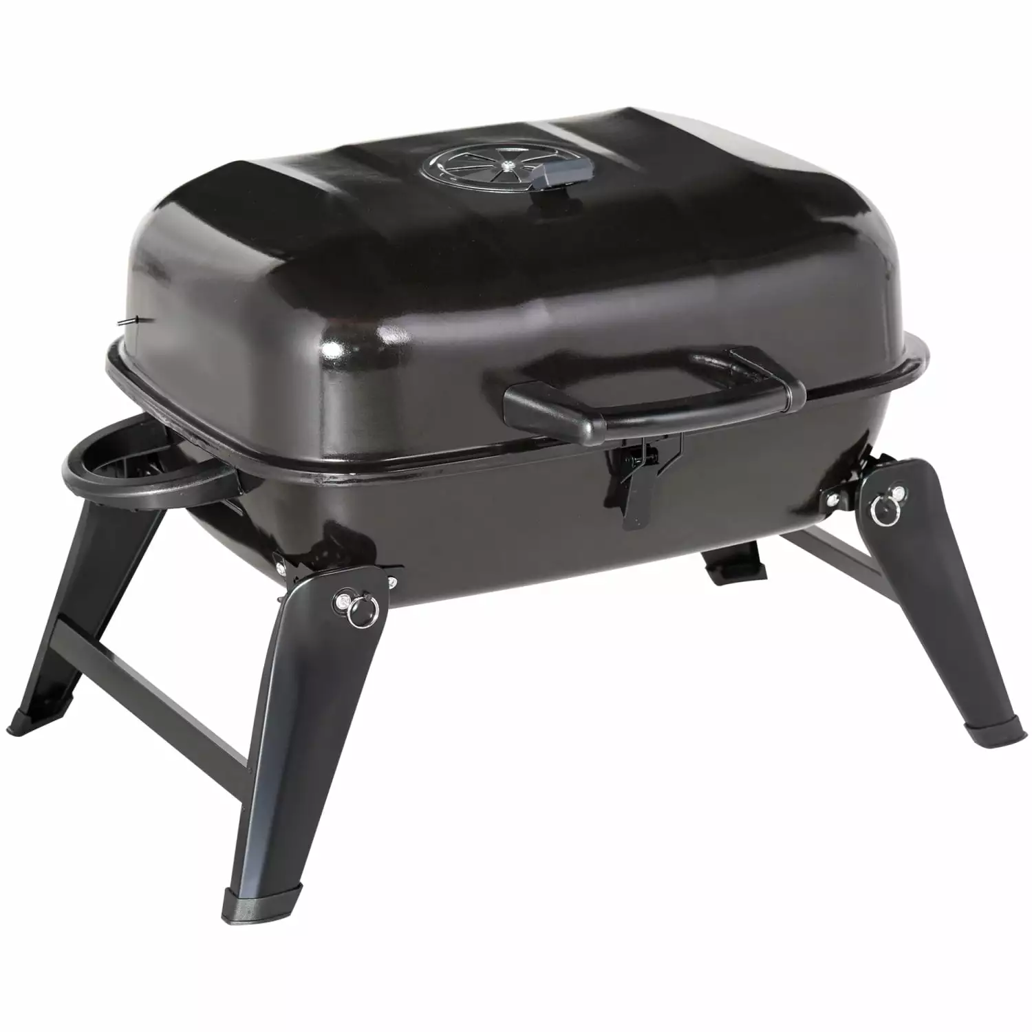 ZJbiubiuHome 14 Travel Charcoal Grill Tabletop BBQ Camping Tailgating Black None