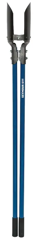 Ergonomic Weeding Seymour 21211 Post Hole Digger, 48 L Handle, 59 OAL, Tripartite Riveted Blade, Fiberglass Handle, HCS Blade