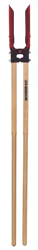 Seymour 21100 Post Hole Digger, Threefold Riveted Blade, HCS Blade, Hardwood Handle, Square Cut Handle, 60 OAL
