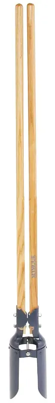 Seymour 21200 Post Hole Digger, Triadic Riveted Blade, HCS Blade, Hardwood Handle, Square Cut Handle, 59 OAL