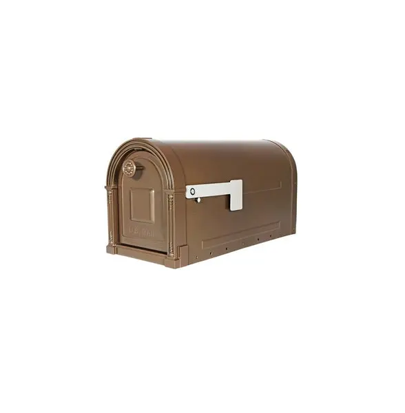Gibraltar Garrison Post Mount Mailbox Venetian Bronze Steel