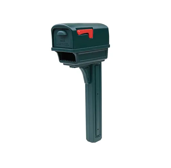 Gibraltar Gentry Post Mount Mailbox Green Outdoor Mailbox