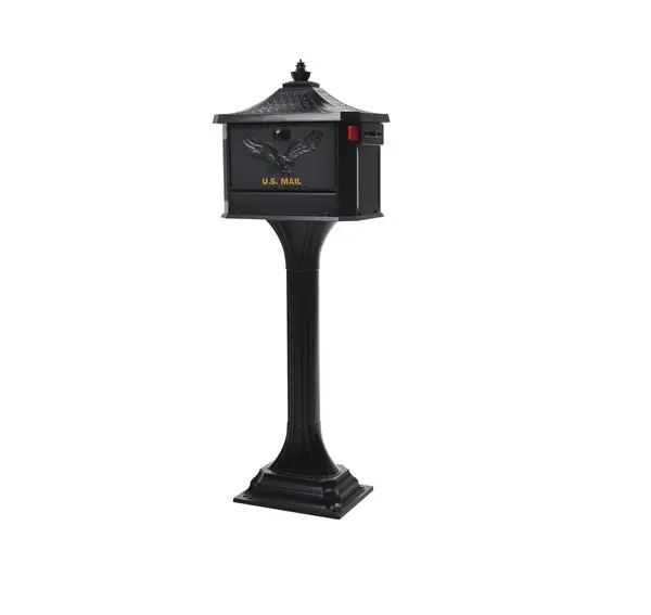 Gibraltar PED00BAM Black Mailbox Post Combo Secure Lock