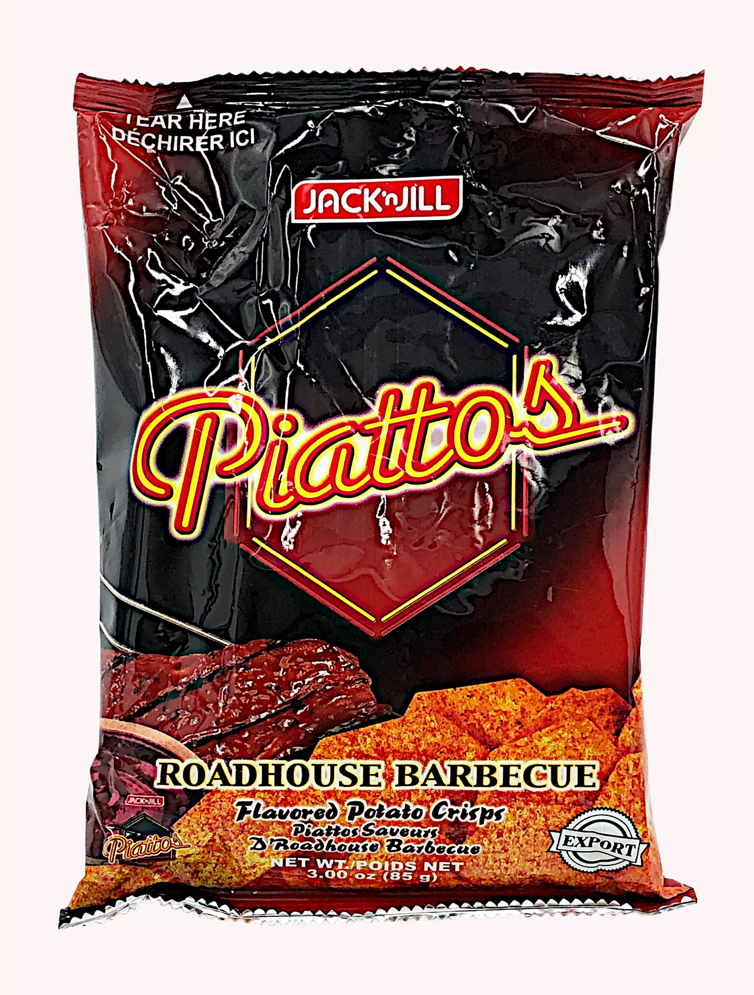 Jack & Jill Piattos Roadhouse Barbecue Pack 3 Snack Chips