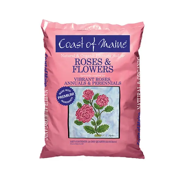 Coast Maine 1CBRFS20QT Roses and Flowers Planting Soil 20 Quart Organic Potting Mix