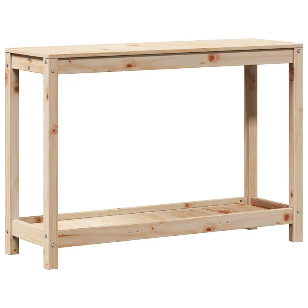 Potting Table Shelf 42.5x13.8x29.5 Inches Solid Wood Pine