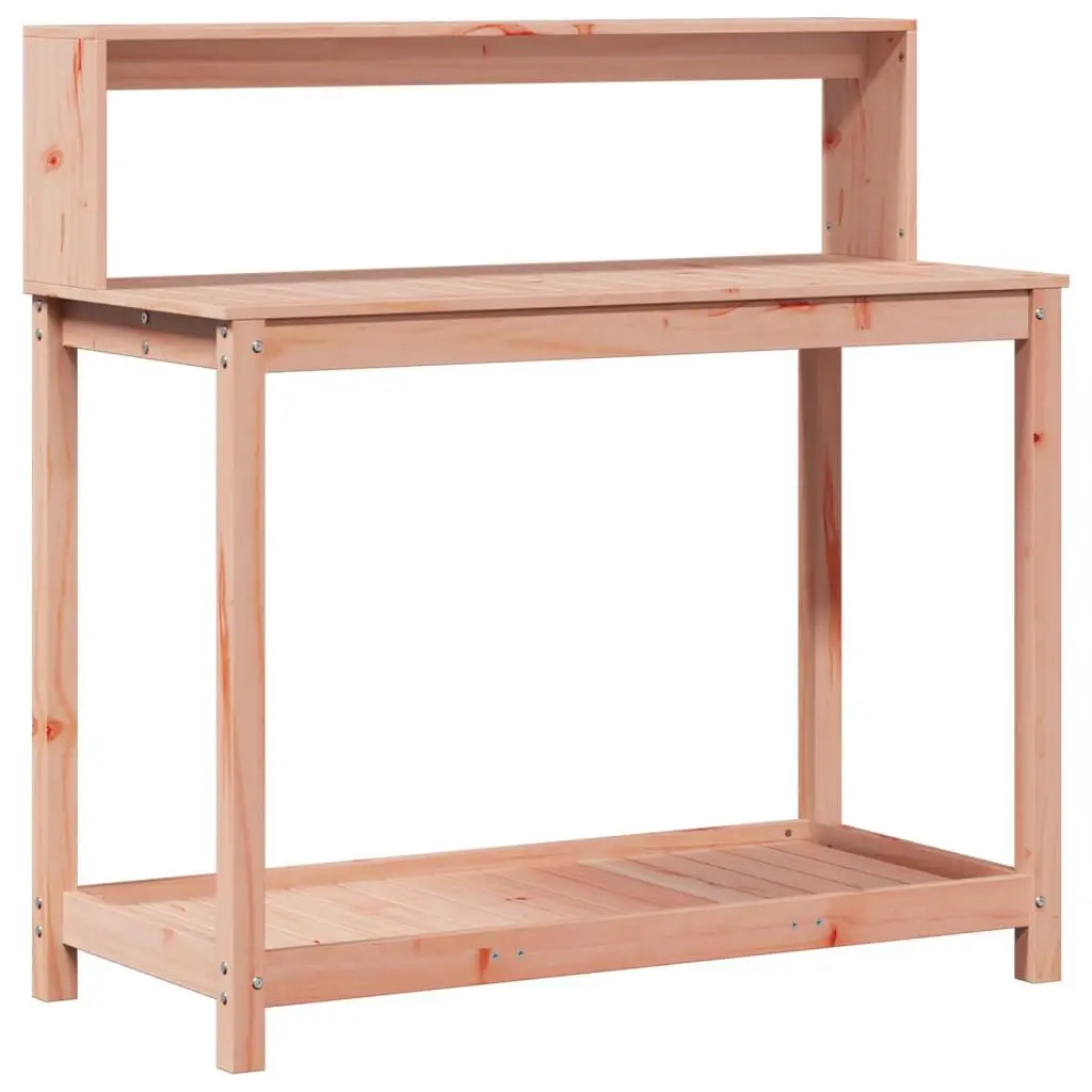 Potting Table Shelves 42.5x19.7x43.1 Inches Solid Wood Douglas