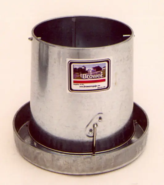 Brower GLV12H 12-Pound Galvanized Poultry Hanging Feeder Chicken Coop
