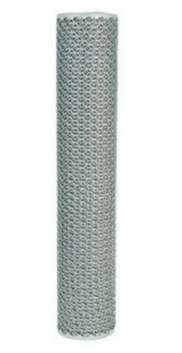 Tenax 72121346 Silver Poultry Fence 36 Inch x 25 Feet Chicken Wire Barrier
