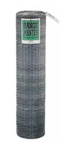 Deacero Rangemaster Galvanized Poultry Netting 1 x 72 x 50' 20 Gauge Chicken Wire