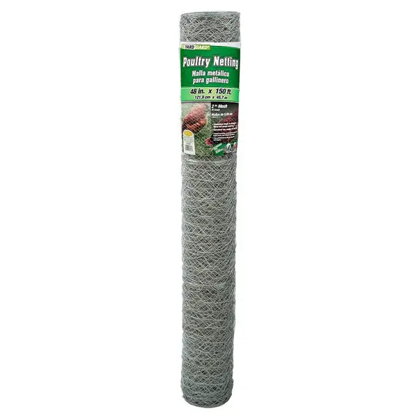 YardGard Galvanized Poultry Netting 20-Gauge 2 Inch Mesh 48 Inch x 150 Feet
