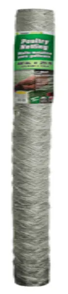 YardGard Galvanized Poultry Netting 20-Gauge 2 Inch Mesh 48 Inch x 25 Feet