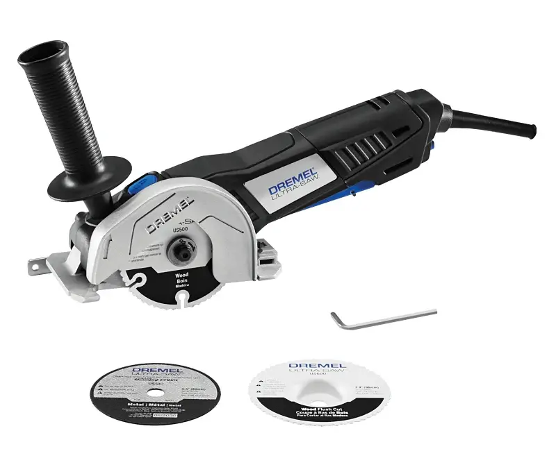 Dremel Ultra Saw US40-04 Corded Mini Saw Tool Kit, 7.5 , 4 Dia Blade, 3/4 Cutting Capacity, 13,000 rpm Speed