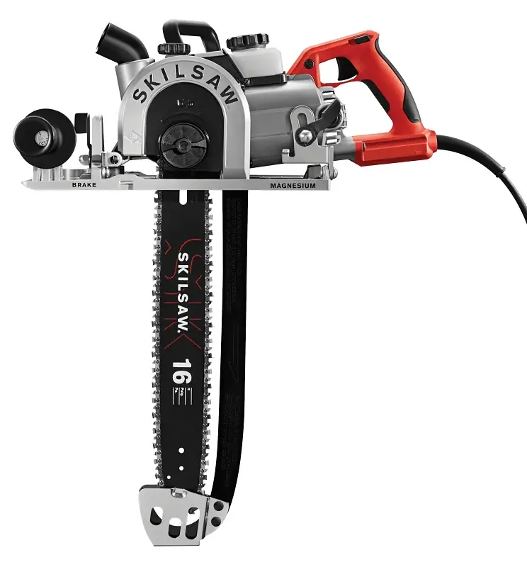 Skilsaw SPT55-11 Carpentry Chainsaw, 15 , 120 V, 3.3 hp, 14-1/2 Cutting Capacity, 16 L Bar/Chain