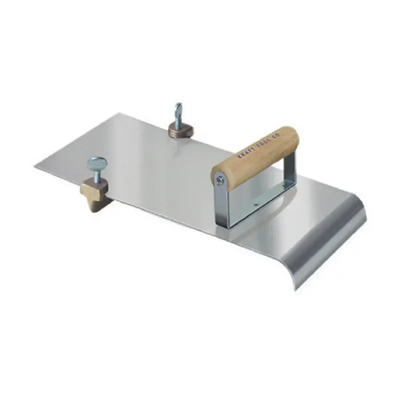 Kraft 5" x 12" 1/2"R, 3/4"D Stainless Chromed Edger Adjustable Groover