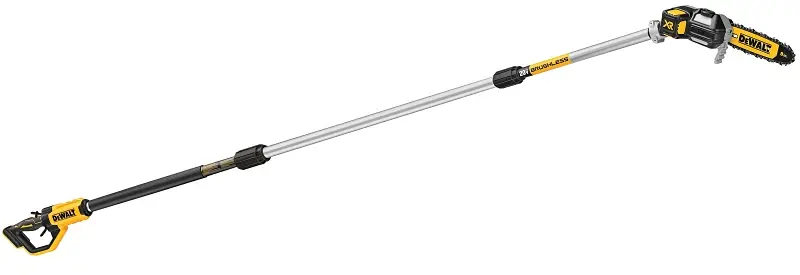 DEWALT DCPS620B Pole Saw, 20 V, Acrylic Pole, Comfort-Grip Handle, 8 OAL | Extended Reach Pole