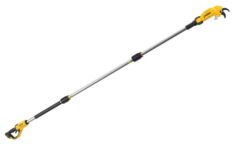 DEWALT MAX Series DCPPR320B Wireless Pole Pruner, 2.96 L Blade, Ergonomic Handle, 9 ft Pole Length