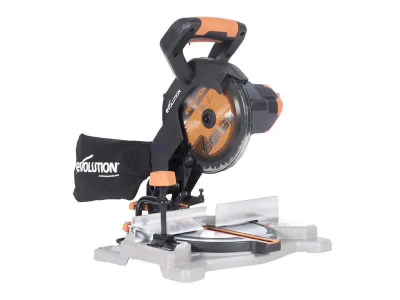 Evolution R185CMS-Li EXT Compound Mitre Saw 18V Bare Unit Safety Glasses